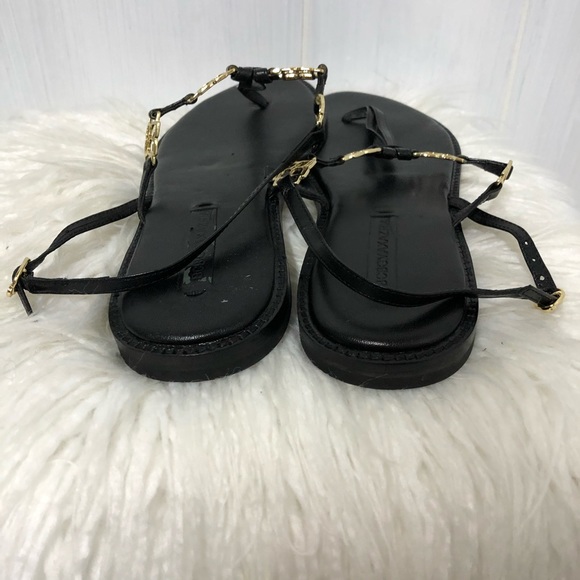 BCBG MaxAzria Audrina Black Thong Sandals - Picture 8 of 12